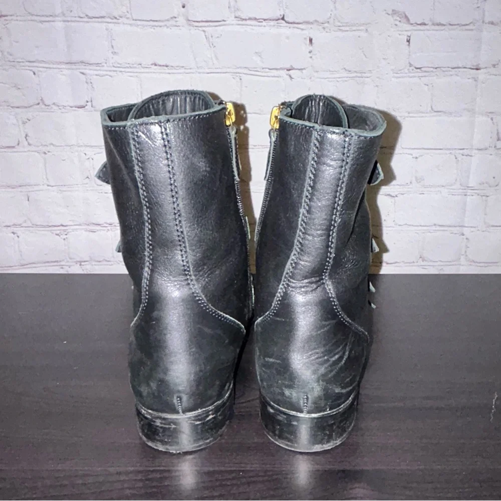 J. Crew multi buckle ankle boots women’s size 10 - Picture 6 of 10